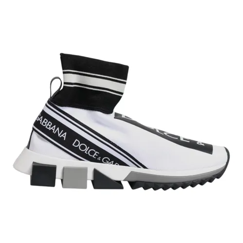 Ridged Sole Slip-On Sock Sneakers - Dolce & Gabbana - Modalova