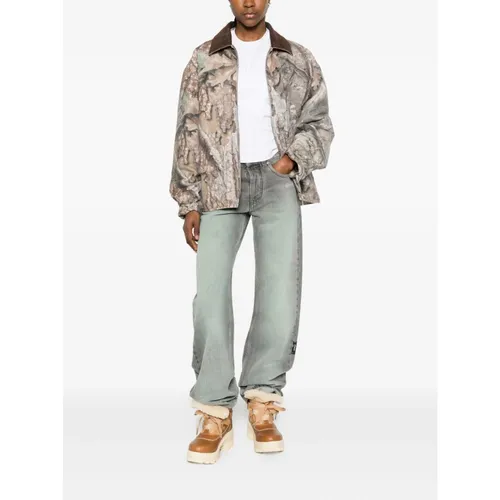 Off White Jeans Grey - Off White - Modalova