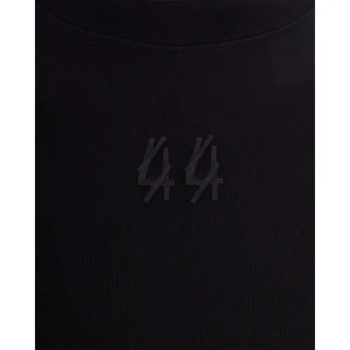 Patched Solid Risk T-Shirt - 44 Label Group - Modalova
