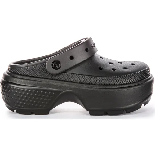 Black Stomp Clogs for Outdoor Adventures - Crocs - Modalova