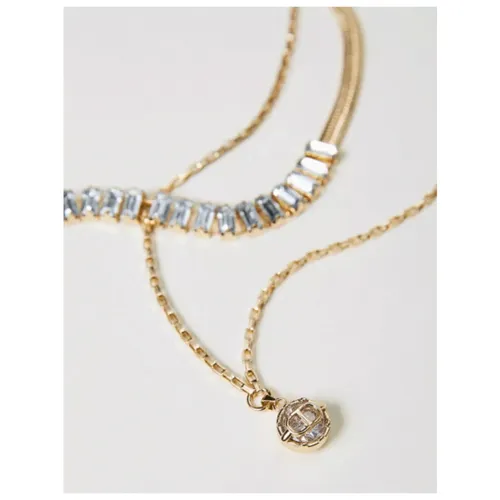 Strass and Oval Necklace Set - Twinset - Modalova