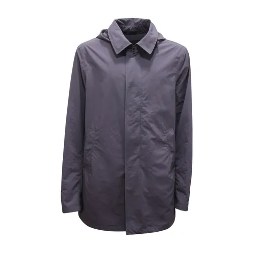 Windproof Jacket with Removable Hood - Herno - Modalova