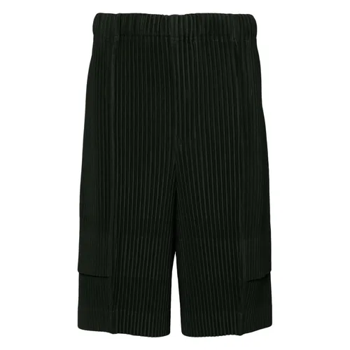 Cargo Pleated Shorts - Issey Miyake - Modalova