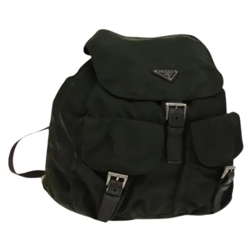 Pre-owned Vintage Leather Backpack - Prada Vintage - Modalova