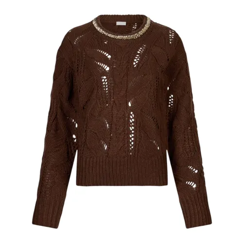 Gemstone-embellished Openwork Sweater - Liu Jo - Modalova