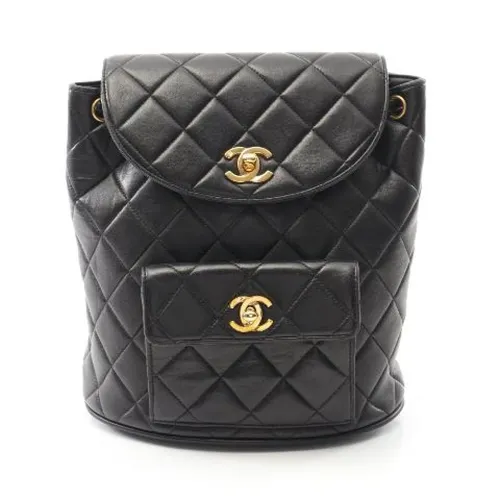 Pre-owned Cuero mochilas - Chanel Vintage - Modalova