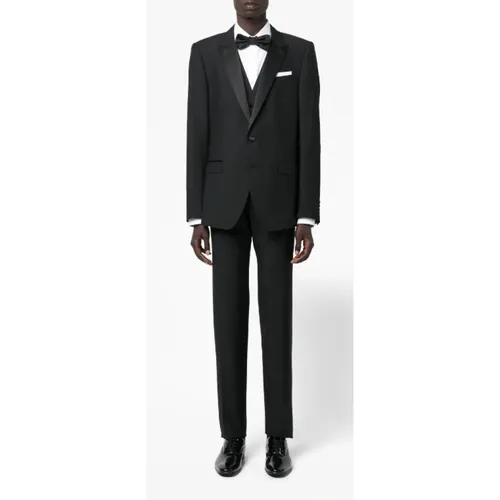Black Wool Blend Dinner Suit Set - Dolce & Gabbana - Modalova