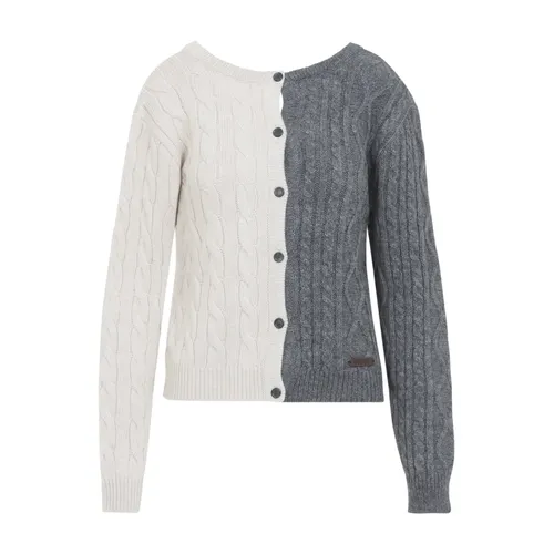 Bicolor Cardigan - Moschino - Modalova