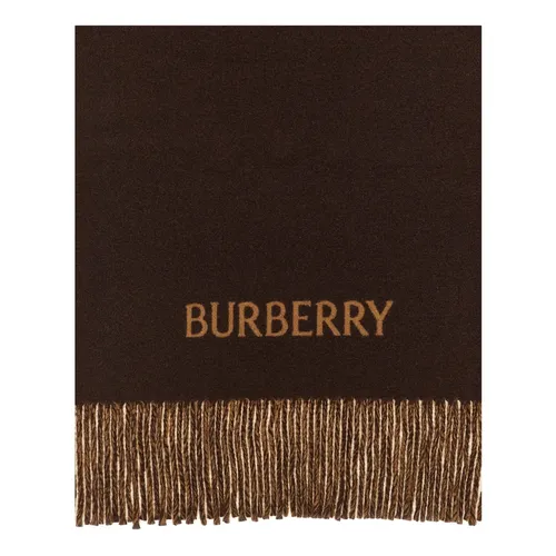Knight Reversible Brushed Cashmere Scarf - Burberry - Modalova