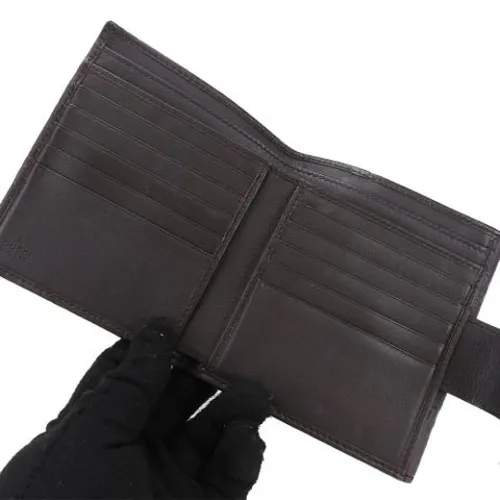 Pre-owned Leather Wallet - Gucci Vintage - Modalova
