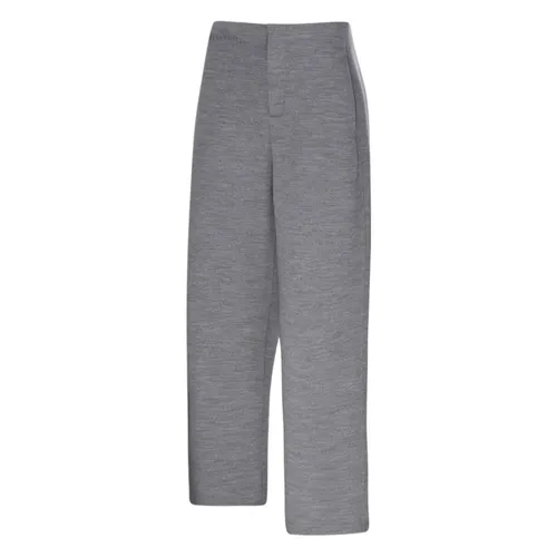 Light Grey Wool Cotton Trousers - Max Mara - Modalova
