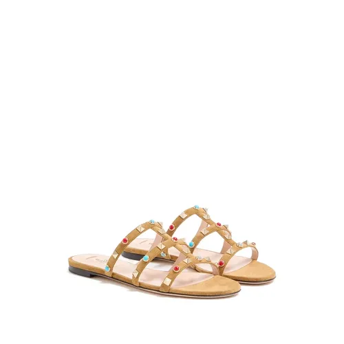 Rockstud Suede Sandals - Valentino Garavani - Modalova