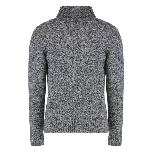 Heather Wool Cashmere Turtleneck Pullover - Moorer - Modalova