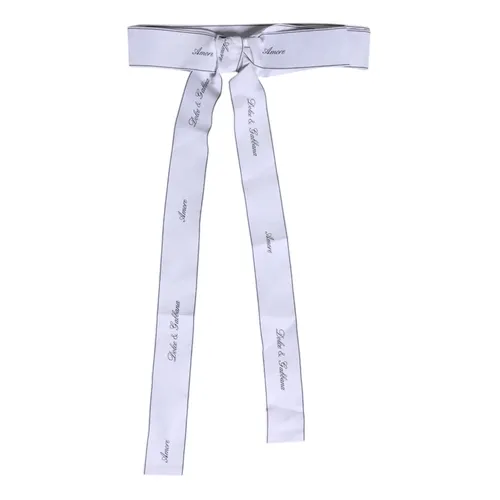 Waist Ribbon Wide Bow Logo Belt - Dolce & Gabbana - Modalova