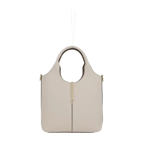 White Leather Tote Bag with Gold Hardware - Tod's - Modalova