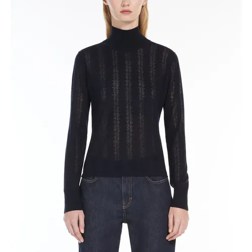 Wool and silk turtleneck sweater - Max Mara Studio - Modalova