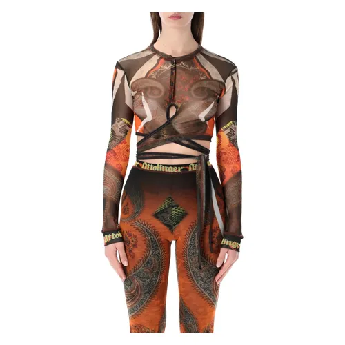 Mesh Top Long Sleeve - Ottolinger - Modalova