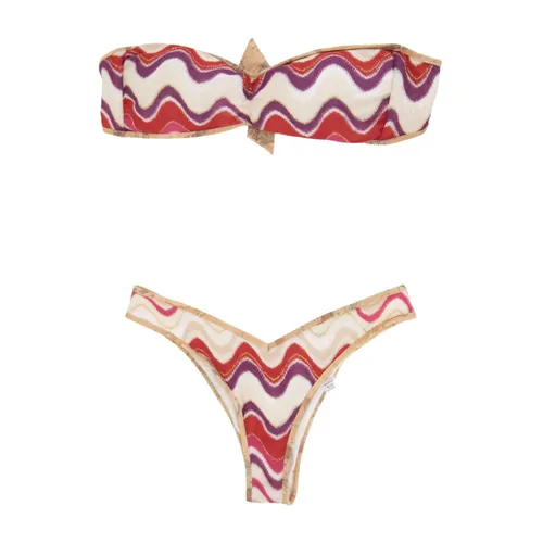 Metallic Bikini Set with Padded Top - Alviero Martini 1a Classe - Modalova