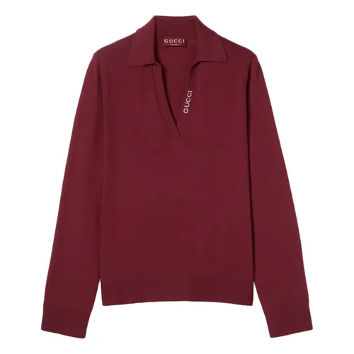 Ultrafine Wool Polo Top - Gucci - Modalova