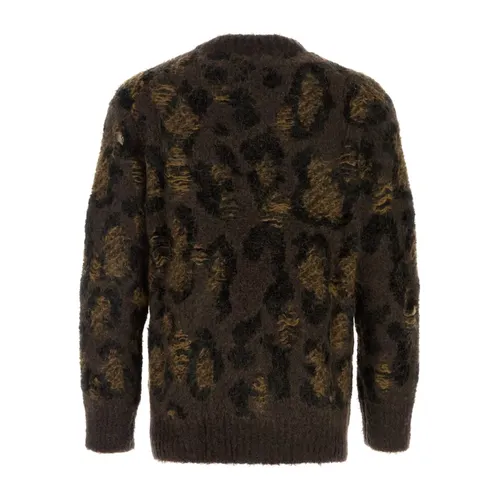 Embroidered Wool Blend Sweater - Junya Watanabe - Modalova