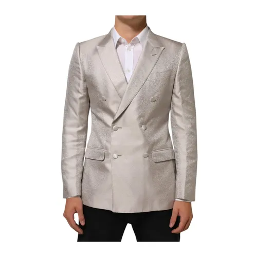 Martini Double-Breasted Suit Blazer - Dolce & Gabbana - Modalova
