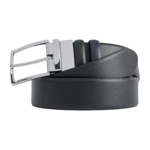 Reversible men's leather belt - Piquadro - Modalova