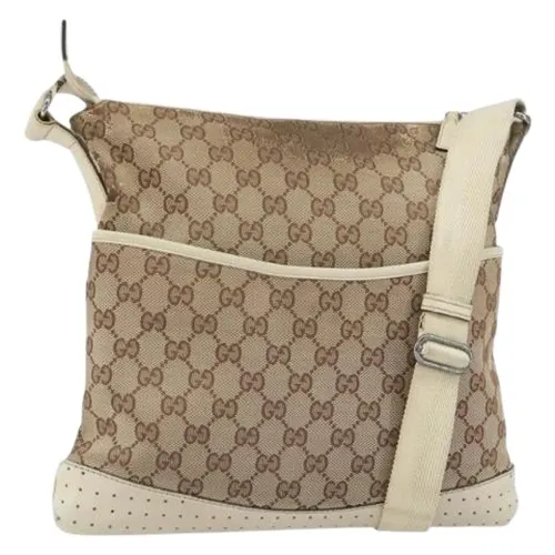 Pre-owned Vintage Canvas Crossbody Bag - Gucci Vintage - Modalova