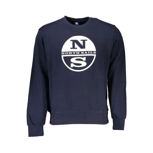 Brushed Sweatshirt with Logo Print - North Sails - Modalova