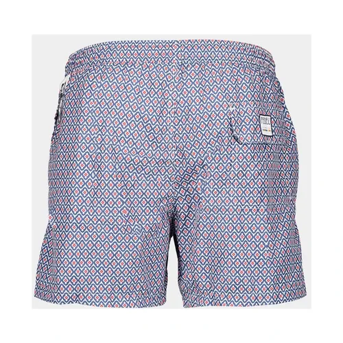 Gentleman Pattern Swim Trunks - Fedeli - Modalova
