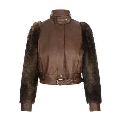 Jackets > Leather Jackets - - Chloé - Modalova