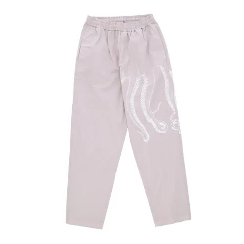 Grey Jogger Pants with Elastic Waist - Octopus - Modalova