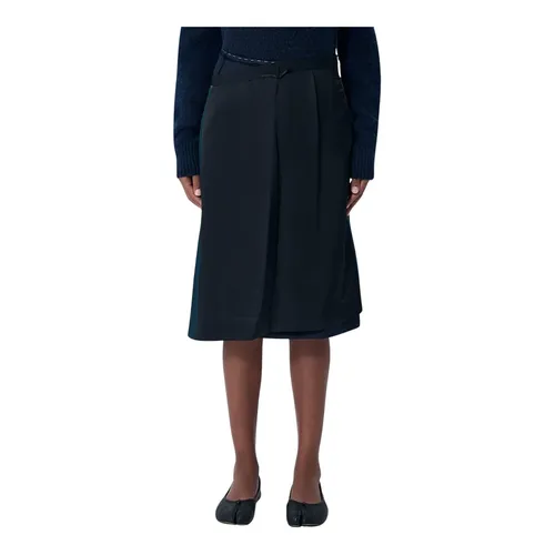 Contrast Panel Midi Skirt - Maison Margiela - Modalova