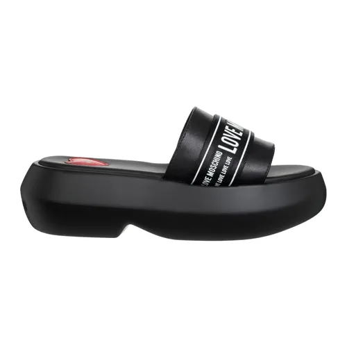 Solid Color Sandals - Love Moschino - Modalova