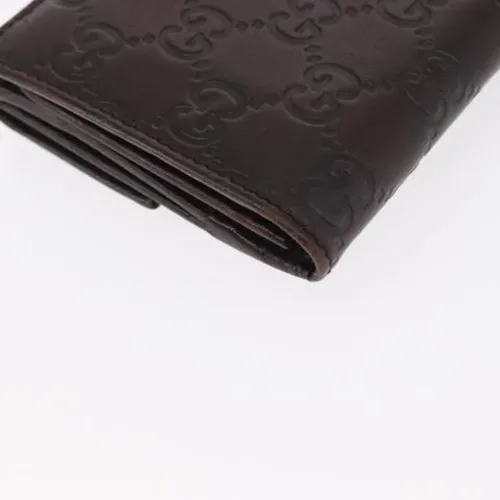 Pre-owned Leather Wallet - Gucci Vintage - Modalova