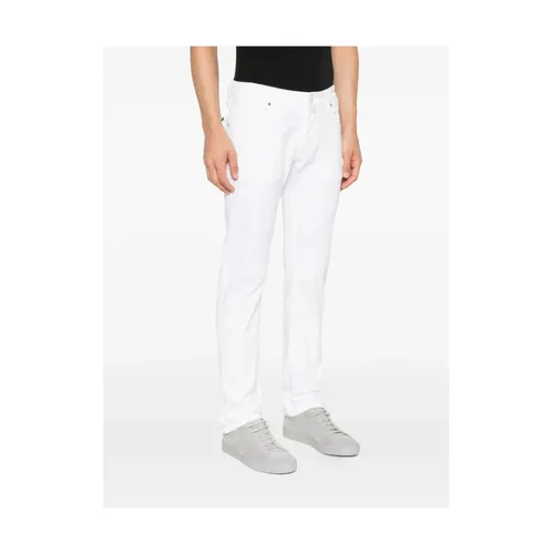 White Five-Pocket Button Fastening Jeans - Jacob Cohën - Modalova