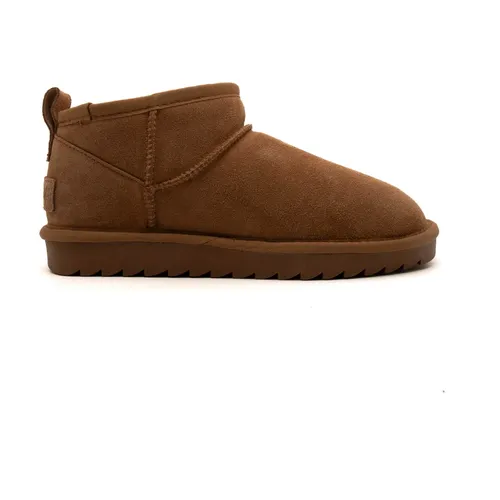 Short Winter Suede Boots Light Brown - Colors of California - Modalova