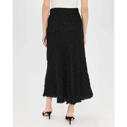 Black Tweed Mini Skirt with Pockets - IRO - Modalova