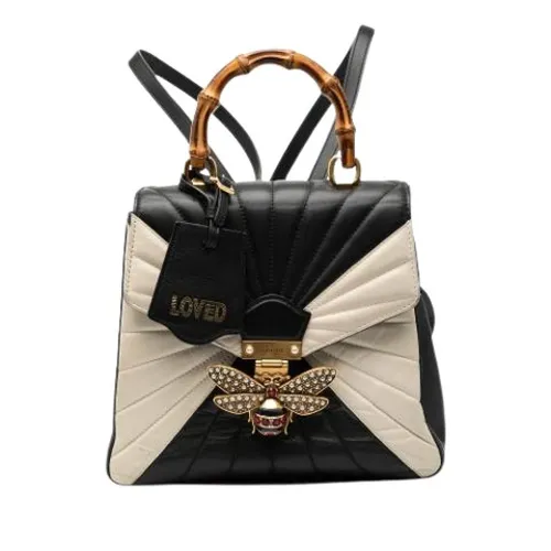 Pre-owned Vintage Leather Backpack - Gucci Vintage - Modalova