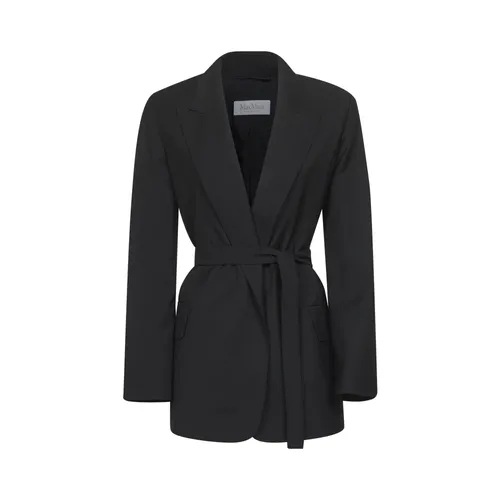 Black Wool Jacket Peak Lapel - Max Mara - Modalova