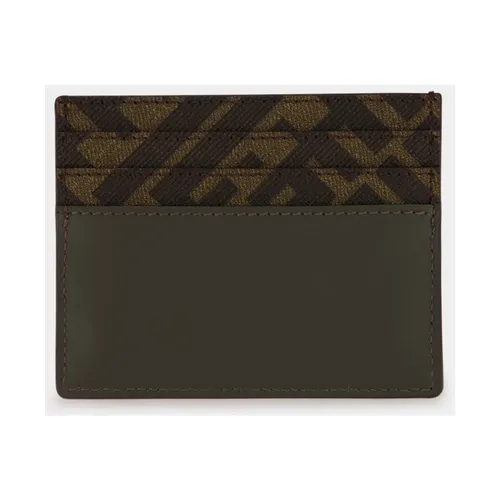 Khaki Green FF Squared Card Holder - Fendi - Modalova