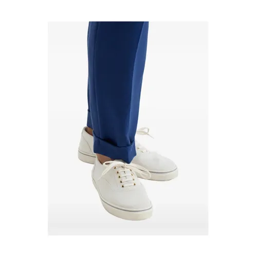 Suede Low-Top Sneaker - Brunello Cucinelli - Modalova
