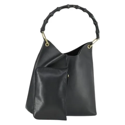 Pre-owned Vintage Leather Handbag - Gucci Vintage - Modalova