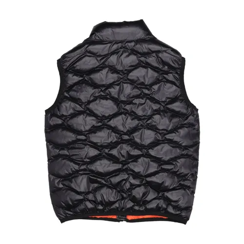Wave Pattern Sleeveless Vest - Blauer - Modalova