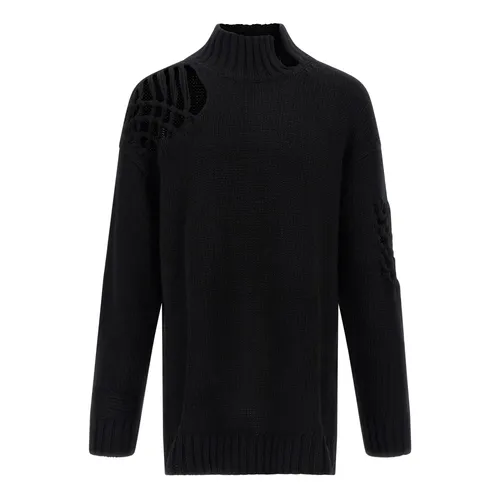Macramé Insert Sweater - Yohji Yamamoto - Modalova