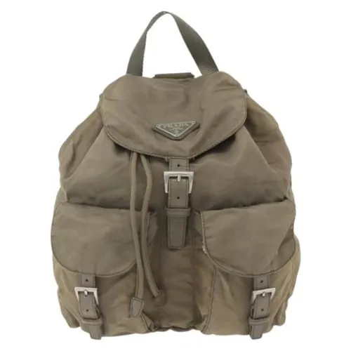 Pre-owned Vintage Leather Backpack - Prada Vintage - Modalova