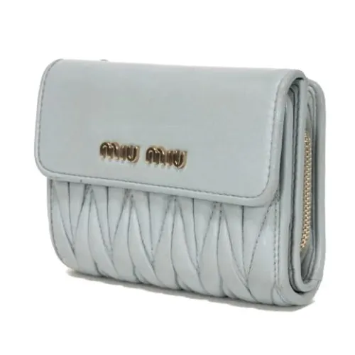 Pre-owned Leather Wallet - Miu Miu Pre-owned - Modalova