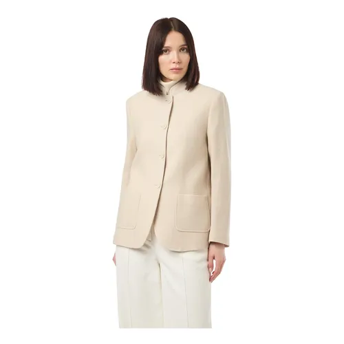 Cashmere Stand Collar Jacket - Eleventy - Modalova