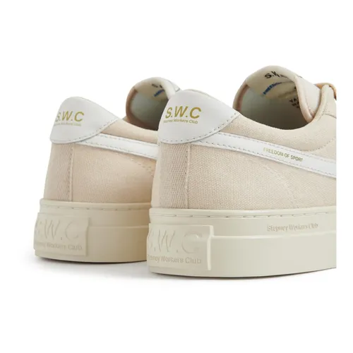 Canvas Sneaker White-Beige Cupsole - S.w.c. Stepney Workers Club - Modalova
