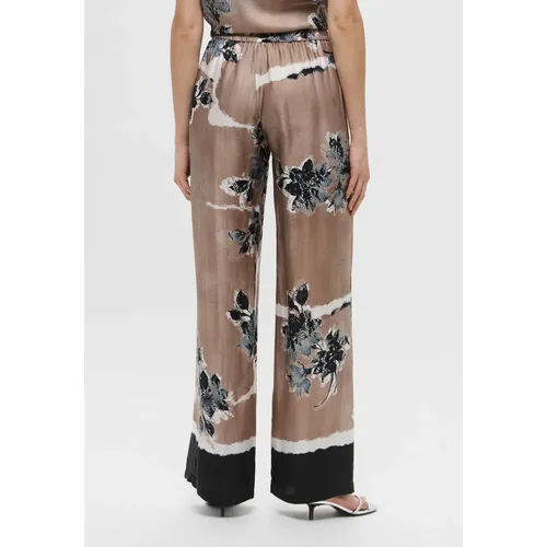 Silk Printed Trousers - Ermanno Scervino - Modalova