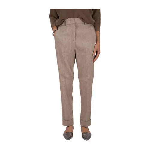 Trousers > Wide Trousers - - Peserico - Modalova